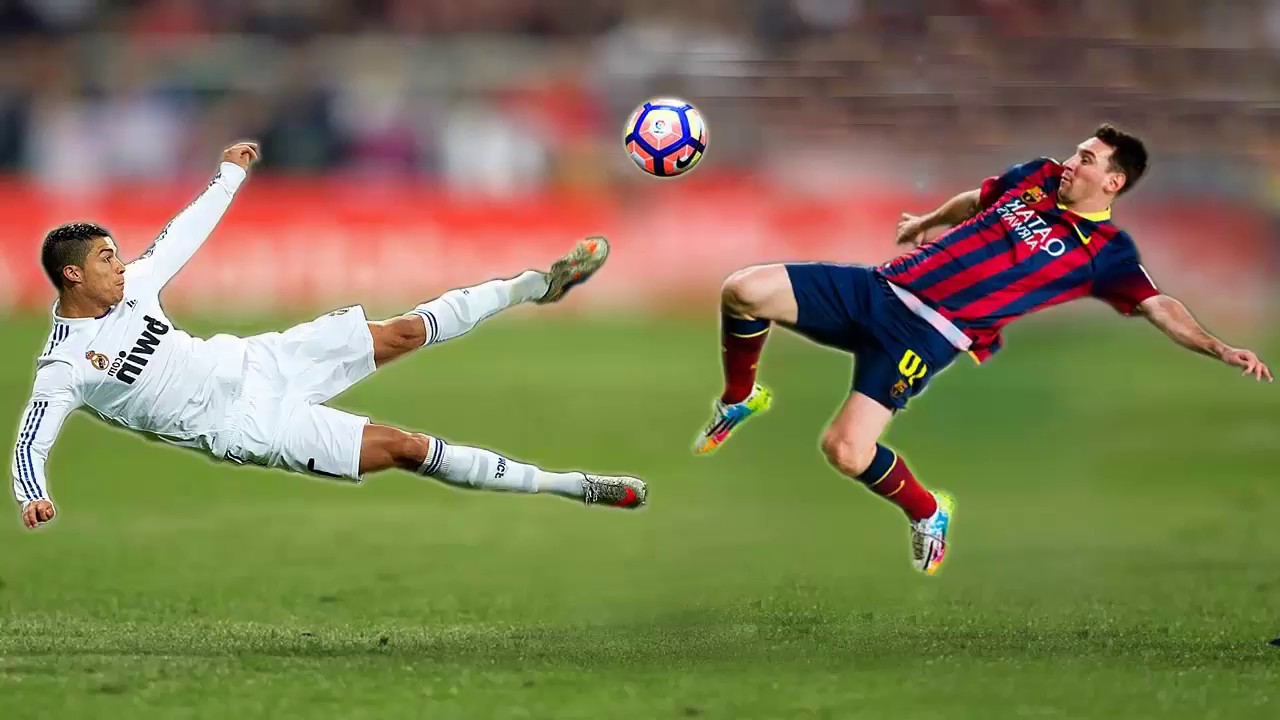 Khi CR7 và Messi thực hiện những cú "xe đạp chổng ngược"◥quá ĐẲNG CẤP - YouTube